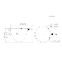 GOLIATH IP WLAN Dome Kamera | 4 MP | 2.8 mm | 30m IR | IK10 | IP67 | Smartphone App | WiFi IO Serie