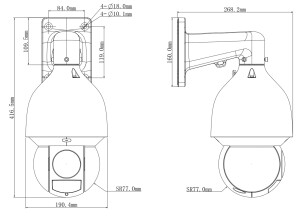 GOLIATH Starlight IP Dome PTZ Kamera | 2 MP | Auto-Tracking | WDR | 150m IR | SMD+ | PoE | PRO Serie