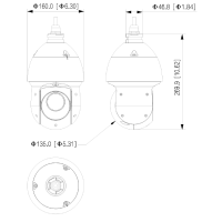 GOLIATH Starlight IP Dome PTZ Kamera | 8 MP | Pan-Tilt-Zoom | 100m IR | SMD 4.0 | PoE | 4K Serie