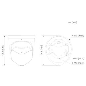 GOLIATH Starlight IP Dome Kamera | 8 MP | 180 Grad | WDR | 25m IR | Ton | SMD | PoE | 4K Dual Serie